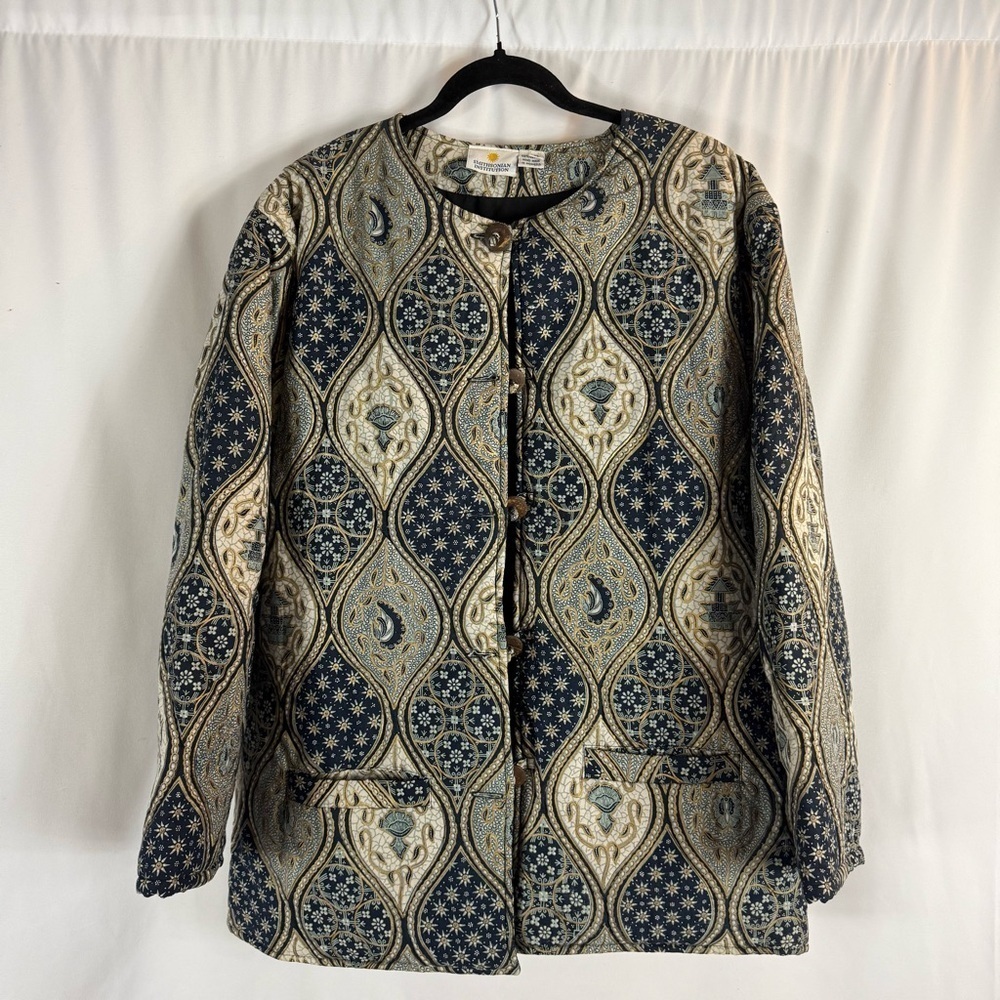 Smithsonian Institution hand quilted coat Size:XL